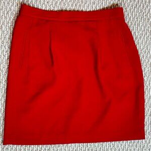 #123 Women's Jeff Banks Precis Skirt, Red, Size 14